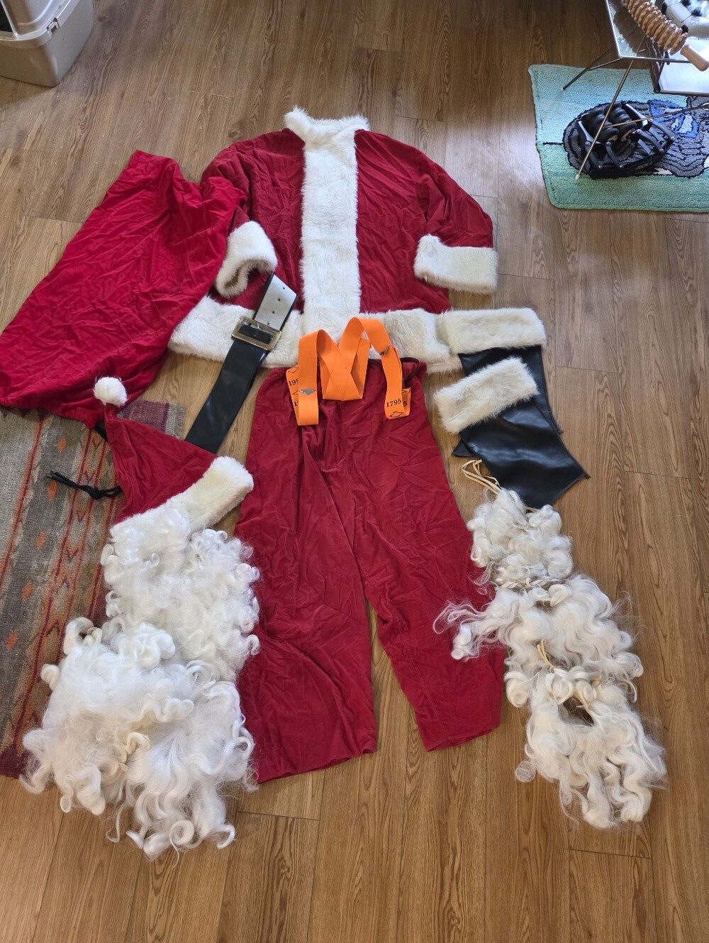 Vintage Professional Santa Claus Costume Set - Men's XL (Made in USA) - Includes